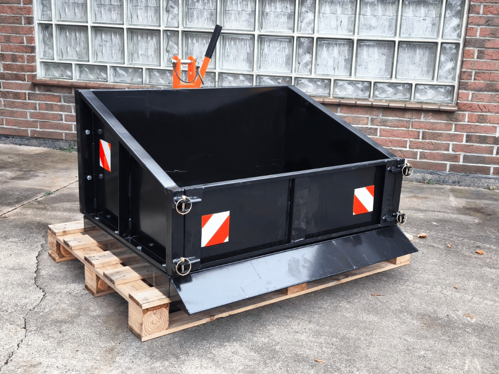 🔥 Sonderangebot – Heckcontainer Schwarz-Orange (1 m)