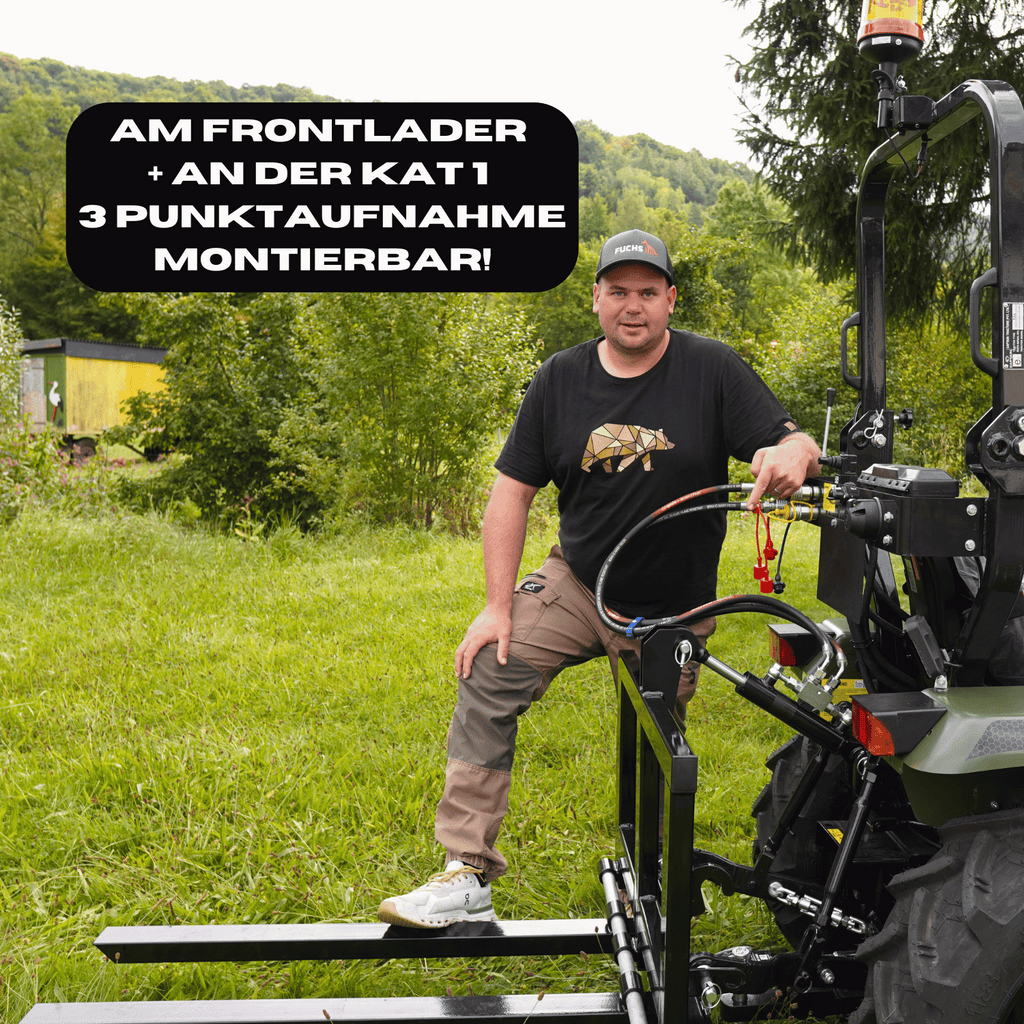 Fuchs Palettengabel für Fuchs Frontlader + Kat 1