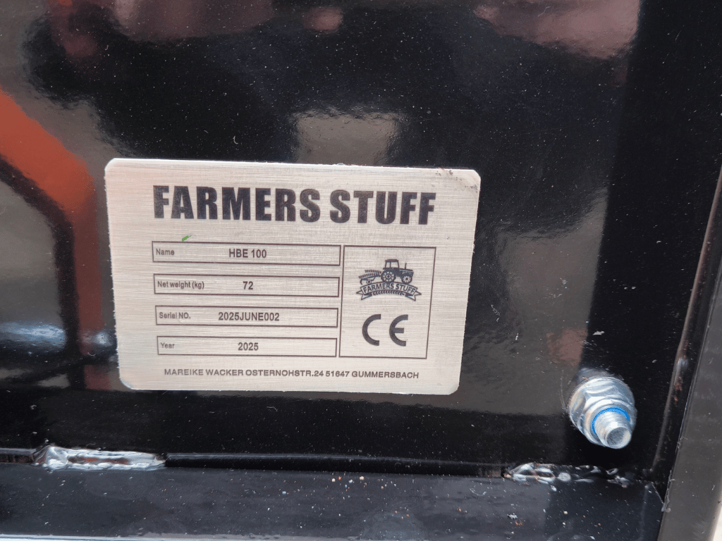 🔥 Sonderangebot – Heckcontainer Schwarz-Orange (1 m)