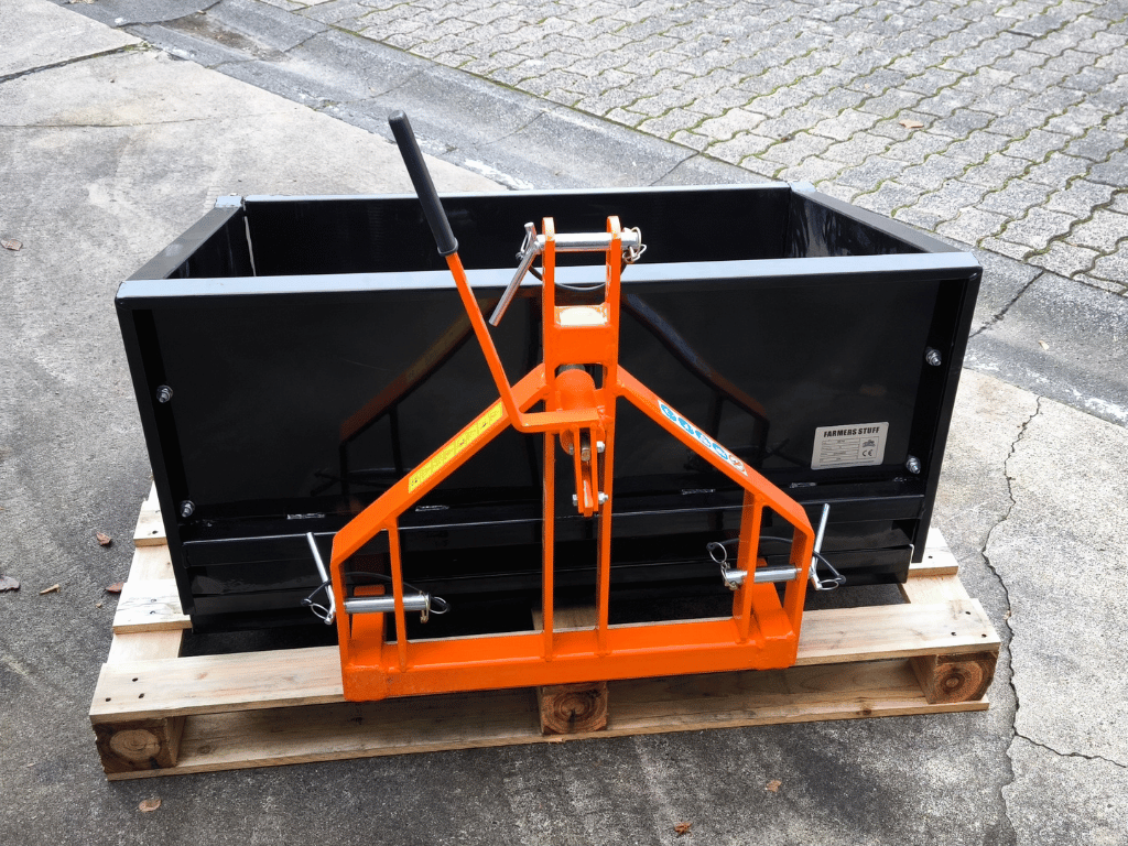🔥 Sonderangebot – Heckcontainer Schwarz-Orange (1 m)