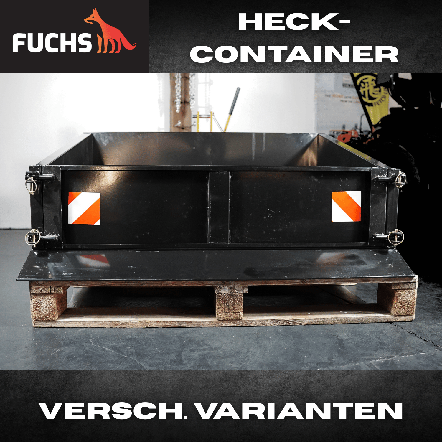 Fuchs Heckcontainer Kat 1 robust, praktisch