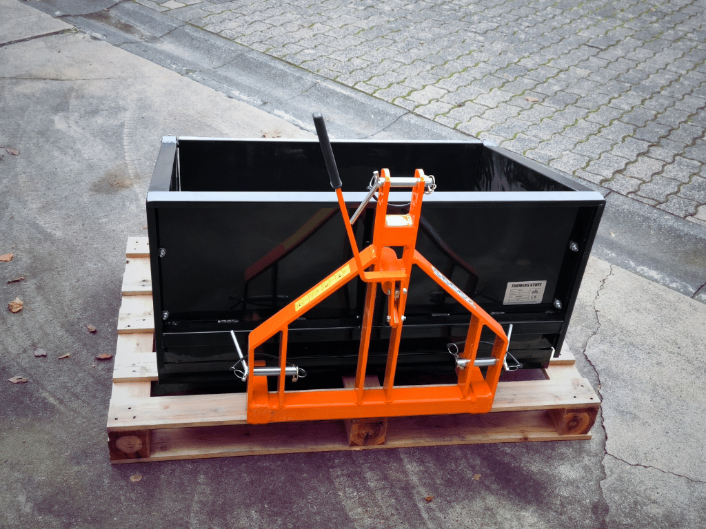 🔥 Sonderangebot – Heckcontainer Schwarz-Orange (1 m)