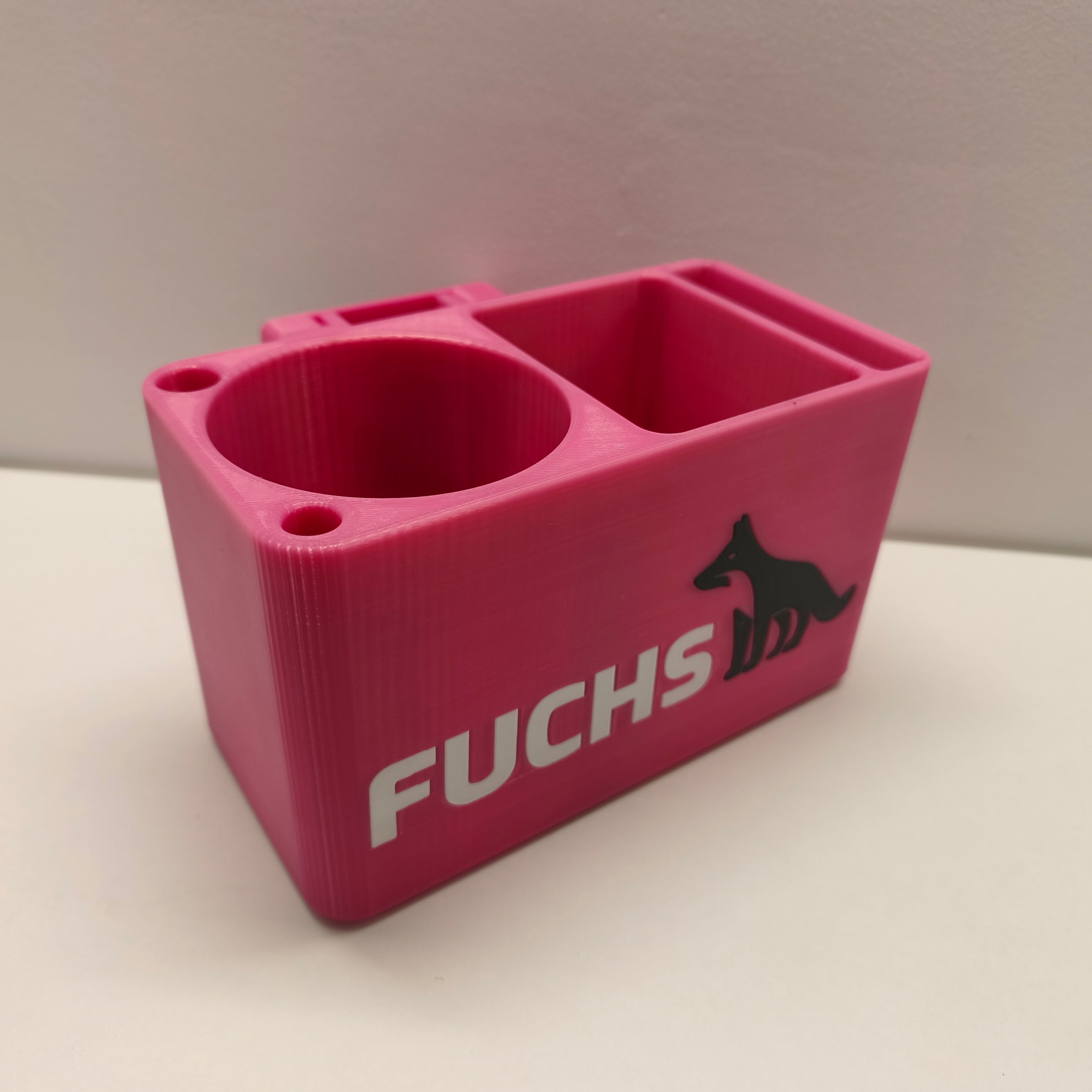 Universal-Getränkehalter mit Handyhalter und Staufach Startrac Fuchs