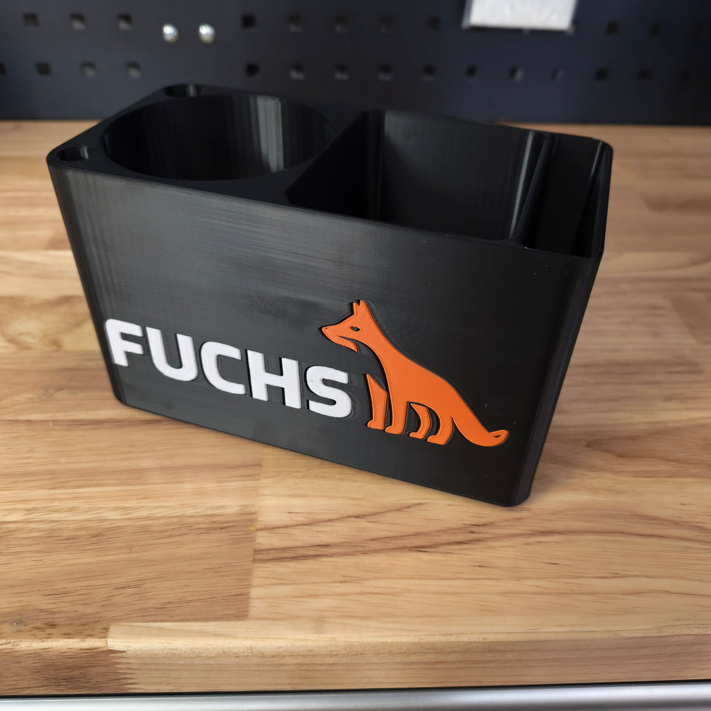 Universal-Getränkehalter mit Handyhalter und Staufach Startrac Fuchs