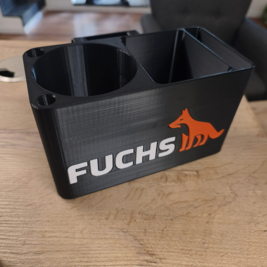 Universal-Getränkehalter mit Handyhalter und Staufach Startrac Fuchs